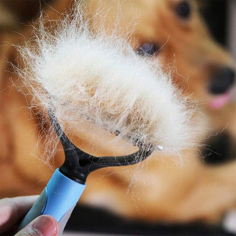 2-Sided Deshedding & Dematting Brush for Dogs & Cats – photo 6 2-Sided Deshedding & Dematting Brush for Dogs & Cats – photo 6