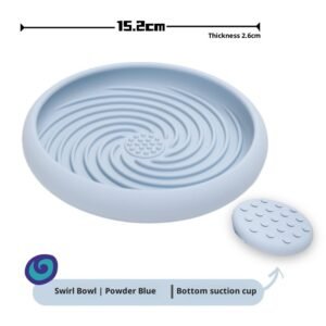 Dog Slow Feeder Bowl with Silicone Lick Mat