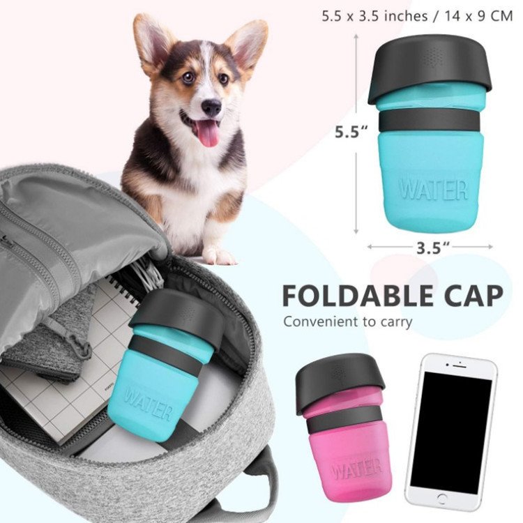 Portable dog travel water bottle