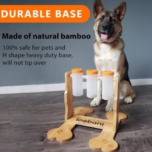 Wooden Puzzle Treat Dispenser for Dogs