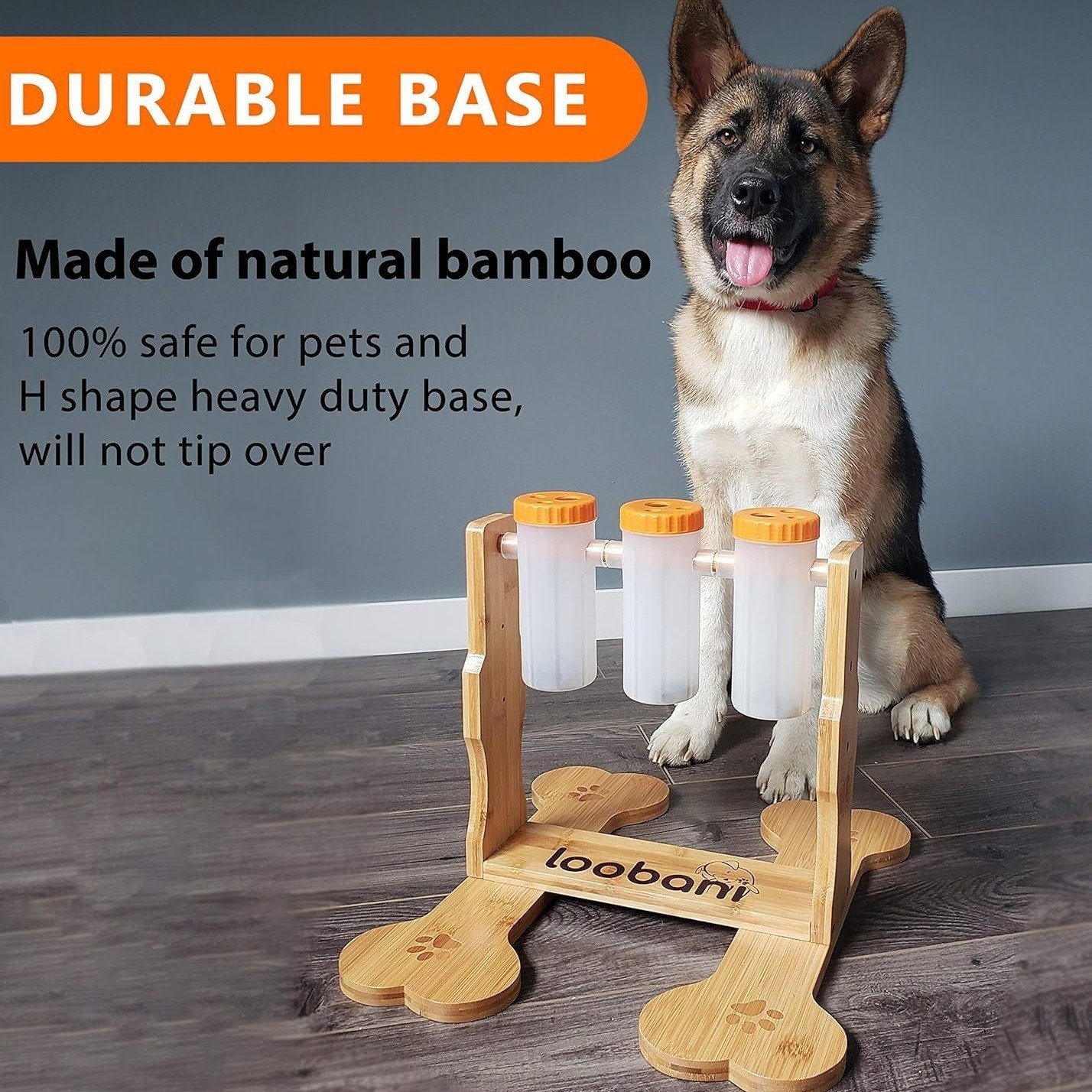 Wooden Puzzle Treat Dispenser for Dogs
