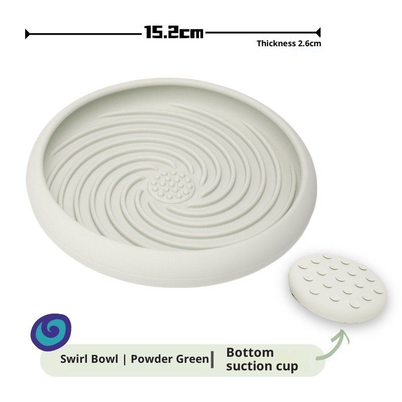 Dog Slow Feeder Bowl with Silicone Lick Mat – photo 4 Dog Slow Feeder Bowl with Silicone Lick Mat – photo 4