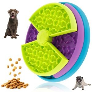 3-in-1 Slow Feeder Bowl & Lick Mat for Dogs