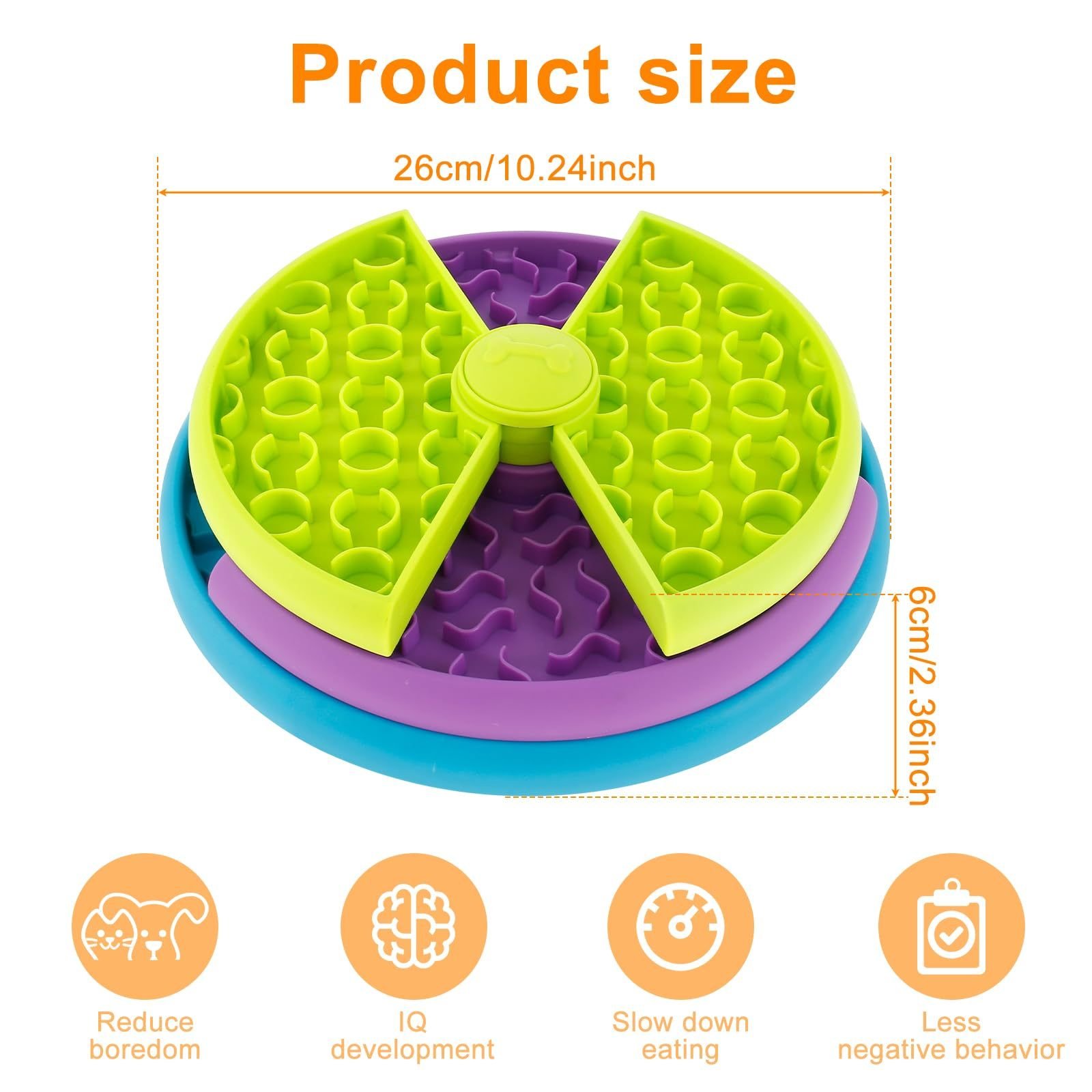 3-in-1 Slow Feeder Bowl & Lick Mat for Dogs – photo 6 3-in-1 Slow Feeder Bowl & Lick Mat for Dogs – photo 6